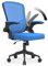 naspaluro Computer Desk Chair, Ergonomic Office Chairs with Flip-up Armrests, Mid-Back Mesh Chairs with Lumbar Support, Home Office Chair-Blue Chair