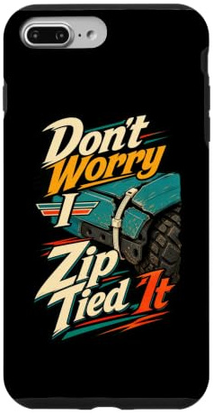 Off Road Mechanic Zip Tie Fix Racing Humor Case for iPhone 7 Plus/8 Plus