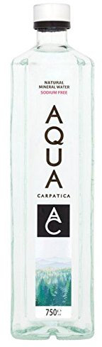 AQUA Carpatica Still Natural Bouteille d'eau minérale en verre sans sodium 750 ml