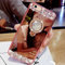 HMTECH iPhone 8/7 Plus Case Glitter Bling Diamond Plating Mirror Makeup Diamond Stand Holder Kickstand Soft TPU Silicone Bumper Case for iPhone 8/7 Plus 5.5 Inch,Rose Gold Diamond Mirror TPU