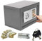 Large 8.5 Litre Electronic Safe (34cm x 20cm x 20cm) - Digital Cash Box With Lock for Home or Office - Wall or Floor Mounted Steel Security Box