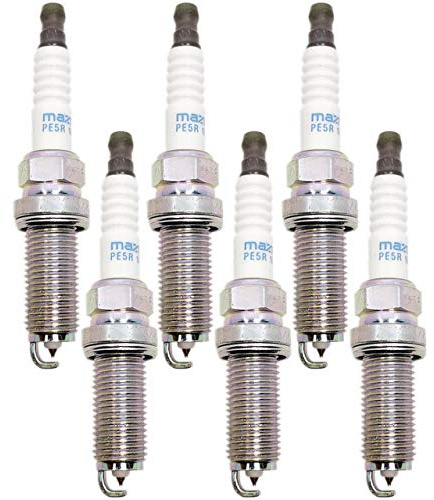 Zindkerzen PE5R-18-110 ILKAR7L11 94124 Iridium Zündkerzen Fit for Mazda 3 6 CX-3 CX-5 MX-5 2.0L 2.5L PE5R18110 Auto Zündfunke 4-6pcs (Color : 6pcs)