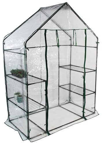 Easigear 4 Shelf Walk-in Greenhouse PVC Replacement Cover 143 x 73 x 195 cm