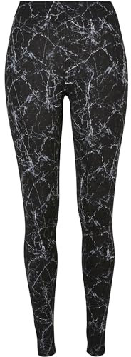 Urban Classics Ladies Soft AOP Leggings Frauen Leggings schwarz XS