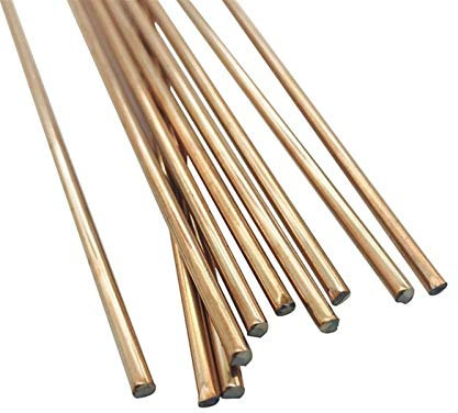 caihv-Baguette de soudage, 10 pcs cuivre rouge cuivre soudure de bras de brasage tig tige tig tige, acier acier A18, 1,6/2,4/3,2 mm * 330mm, solide et durable (Diameter : 2.4mm)