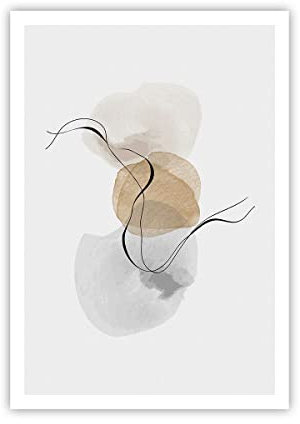 Poster ohne Rahmen Deko 70x100cm Abstrakt minimalistisch Aquarell Wandposter Art Prints Wanddeko Bild Wand Kunstdruck Wandbilder Dekoration Wohnzimmer Schlafzimmer Küche Modern Wall P2XPA70x100-4827