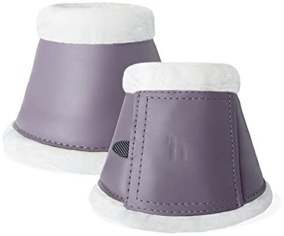 HORZE Ghent Hufglocken mit Kunstfell, Lila, XL