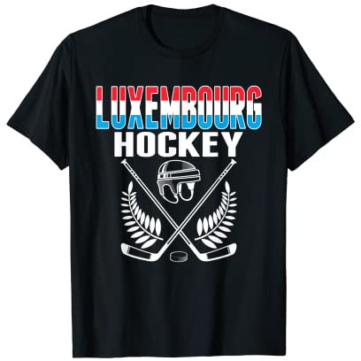 Luxemburg Eishockey-Fans Trikot - Hockey-Team-Fanartikel T-Shirt