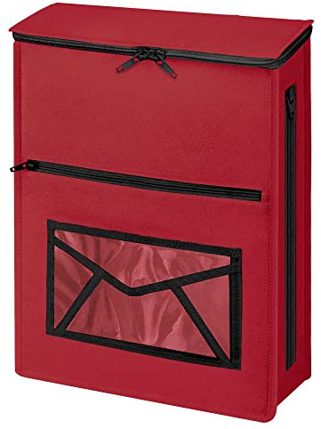 Attrape-lettres en feutre rouge pour portes en UPVC, verre, bois et métal, cage de boîte aux lettres intérieure, autocollant ou à suspendre sur des crochets à vis, cadeau de Pâques pour sœurs