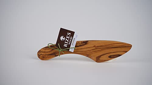 Rizes Buttermesser aus Olivenholz Handmade ca. 20 cm