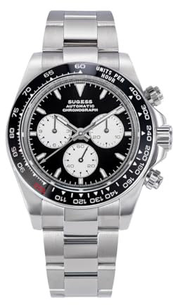 NIADI Sugess Automatische mechanische Chronograph Tauchen Herren Uhren 7750 Uhrwerk Armbanduhren Wasserdicht Multifunktionale Armbanduhr, farbe 1