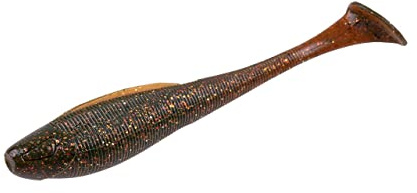ZECK - Angelköder, Kunstköder, Gummifisch - BA Sexy Swimmer | 10cm - BA Motoroil | 7 STK.