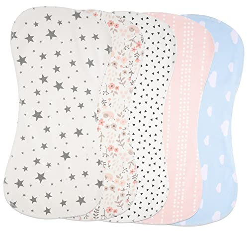 HAPINARY Babylätzchen Baumwolle Spucktücher Für Kleinkinder Spuckdecken Handtuch Waschbar 5 Stück