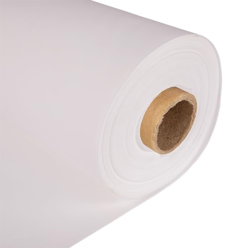 Discount Fabrics LTD - Durable 7 Oz Waterproof Canvas Fabric -150 cm Wide -Thick Material for Tarp, Awning, Gazebo & Outdoor Cover (White, 5 Metre)