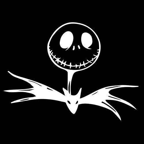 TECKI Disney Halloween Gothic Fledermaus Vinyl Auto Aufkleber Schwarz Mehrere Oberflächen 2 Count
