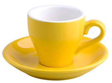 tazas de café personal, Juego de platillos for tazas de café expreso de cerámica gruesa de colores, bandeja for tazas de café fuertes, juego de tazas y platillos al por mayor (capacidad: 80 ml, color: