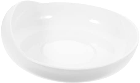 LALAFINA Suction Bowl for Elderly Self Feeding Dish with Non-Slip Base Scoop Plate for Adults Sprinkle Proof Food Plate Lightweight Senior Dining Aid for Daily Meals