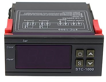 CLSSLVVBN Regolatore di umidità Termostato Digitale Incubatrice per Uova Interruttore Automatico Regolatore di Raffreddamento Regolatore di Temperatura Igrometro, 220V