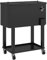 Outsunny Carro de Bebidas Refrigerado 56L Carro Nevera con Ruedas Abrebotellas y Estante para Patio Fiesta Terraza 67x35x80 cm Negro