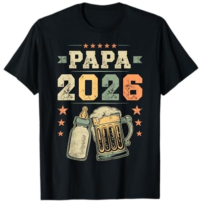Papa 2026, Nouveau père, Jeune papa, Papa pour la T-Shirt