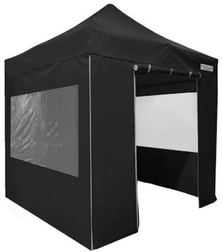 FRANCE BARNUMS -Tente Pliante 2x2m | Tonnelle 4m²| Abri de Travail | Evènement Festif | Acier 30mm | Parois Amovibles avec Fenêtres