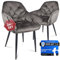 DCYM® 150 Kg Esszimmerstühle 2er Set Esszimmer Armelehnestuhl Samt Küchen Stuhl Chairs for Dining Table Sandalye Stühle Esszimmer Küchenstühle.