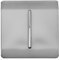 Trendi Switch Fan Isolator 10A Triple Pole Chrome Rocker Switch in Brushed Steel