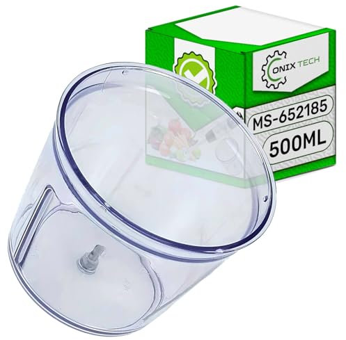 Bol du Hachoir du Mixeur Manuel 500 ML avec Le Code Original MS-652185 pour Moulinex pour Tefal pour Krups - Garantie de 5 Ans - Onix Tech