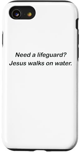 Hülle für iPhone SE (2020) / 7 / 8 Rettungsschwimmer gebraucht? Jesus geht auf dem Wasser!