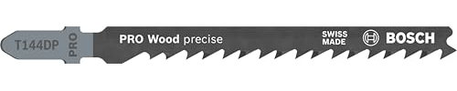 Bosch 2x PRO Wood precise T144DP Stichsägeblatt (für Weichholz, Weichholz, Länge 100 mm, Professional Zubehör Stichsäge)
