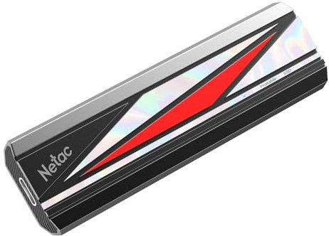 Netac 512GB Extreme Portable SSD External Solid State Drives Up to 2000MB/s Read 1700MB/s Write Speed, USB 3.2 Gen.2 Business Travel Essential Supports Win to Go Dust-Resistant, ZX20L