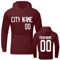 Individuelle Hoodies Gestalten Sie Ihre Eigenen Hoodies Custom City Name/Your Name/Number Langarmshirt Personalisierte Sweatshirts mit Tasche für Männer Frauen Benutzerdefinierte Pullover,Wine