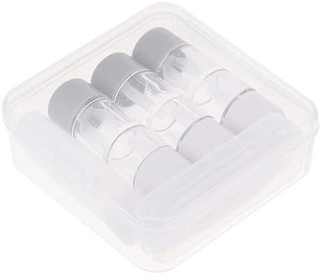 IWOWHERO 3piezas Caja De Lentes De Contacto con y Pinzas Organizador De Lentes Triple Estuche Transparente para y Uso Diario