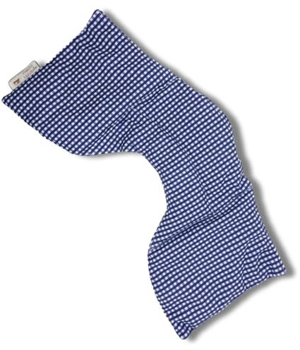Franzis Nähstube I Dinkelkissen I Nackenkissen I kariert blau I 100% Baumwolle I Körnerkissen I bei Verspannungen oder Schulter- und Nackenschmerzen I