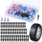 90 Pièces Clous Pneus Voiture avec Tournevis Kit Reparation Pneu Voiture Clou en Caoutchouc pour Pneu Clou de Réparation de Pneu sous Vide pour Auto Moto Camion Tracteur (30 S + 30 M +30 L)