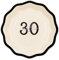 18 PIATTI DI CARTA per feste e cerimonie di ogni genere 18 piattini stoviglie monouso per compleanni ricorrenze ed eventi (Hello 30' AVORIO con Bordo NERO)