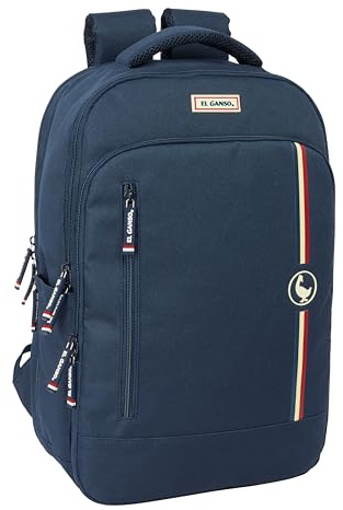 safta EL GANSO ECLIPSE Laptop-Rucksack 39,6 cm (15,6 Zoll), mit Tablet-Tasche und USB-Anschluss, ideal für Jugendliche verschiedener Altersgruppen, bequem und vielseitig, Qualität und