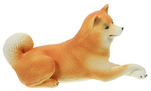 Shiba Inu Ornament - Realistische Hundestatue Aus Kunststoff 12Cm SüßE Tiermodell Dekoration FüR Zuhause Geschenk FüR Shiba Inu Liebhaber