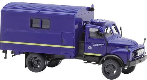 Busch 50816 H0 Einsatzfahrzeug Modell Hanomag AL 28, 75 Jahre THW