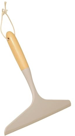 5Five - Raclette Wood N Clean Beige - 24,5x23,5x3cm - Ustensile de Salle de Bain, Accessoire de Douche