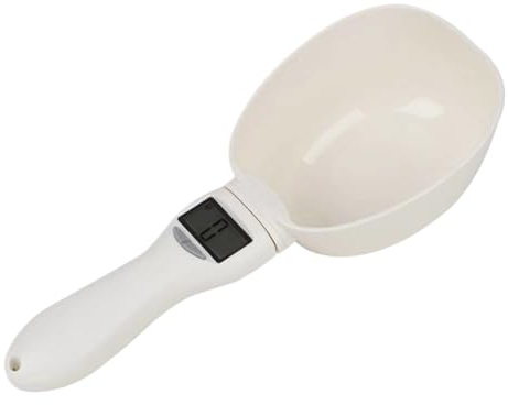Digital Measuring Spoon Scale, Electronic Measuring Digital Scale Spoon with Led Display and Detachable Handle, High Precision 800g/0.1g, for Dispensing Food, Condiments and Pet Food