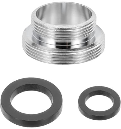 QUARKZMAN Adapter Wasserhahn mit Dichtungen, M28 Männlich Auf M22 Männlich | Universal Wasserhahnadapter mit Gewinde für Küche Gartenschlauch,Wasserhahns Strahlregler, Wasserhahn 13mm Länge