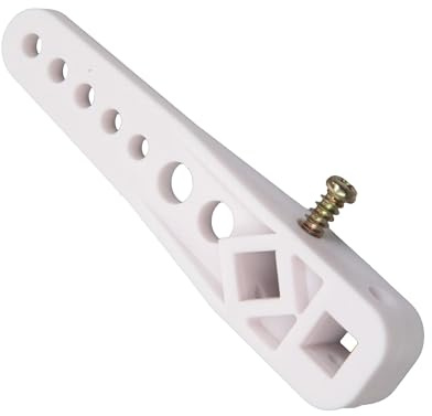 Fully Adjustable White Plastic Toilet Cistern Flush Lever Arm