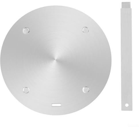 Plaque d'adaptation à induction en acier inoxydable - 24 cm - Disque diffuseur de chaleur pour une cuisson uniforme sur toutes les plaques de cuisson - Compatible avec les batteries de cuisine non