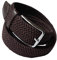 LisaModa Unisex Stretch Flechtgürtel in vielen Farben (Braun, 85-115)