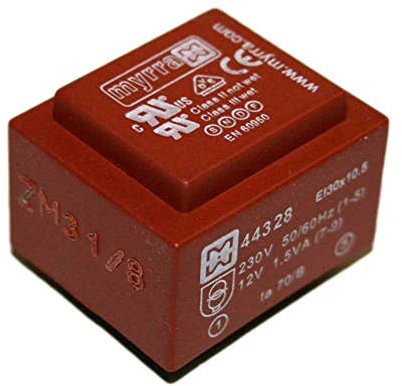 Trasformatore incapsulato resinato Myrra 44328, Primario 230V, Secondario 12V, Potenza 1,5 VA