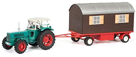 Schuco 450780300 Hanomag Robust with Display Cart, Multi-Colour, One Size