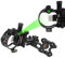 Bogen Visier 5 Pin / 7 Pin Bogenvisier Retina Micro Einstellbar Jagdvisier mit Bogen Viesier Licht Aluminiumlegierung Zielvorrichtung Compoundbogen Anblick Bogensport Zubehör (DB9170 Schwarz(7 pin))