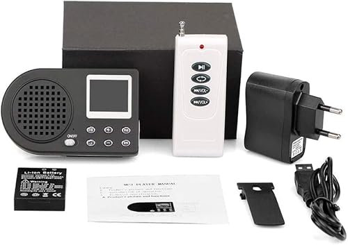 Señuelos de Caza de pájaros,Llamadas Reproductor de MP3 Señuelo Sonido Altavoz Amplificador Inalámbrico de Dispositivo Cantando Animales