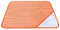 Tischdecke und Serviette für Kindergarten, kariert, aus Faden mit Aida-Stickerei – Orange